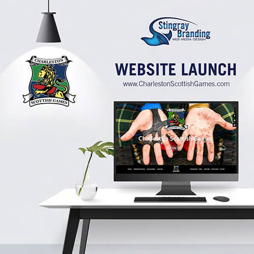 charleston scottish games event marketing web design graphics